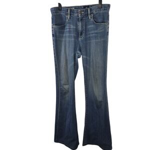 AG Adriano Goldshmeid The Farrah Medium Wash Flare Blue Denim Jeans Size 30R